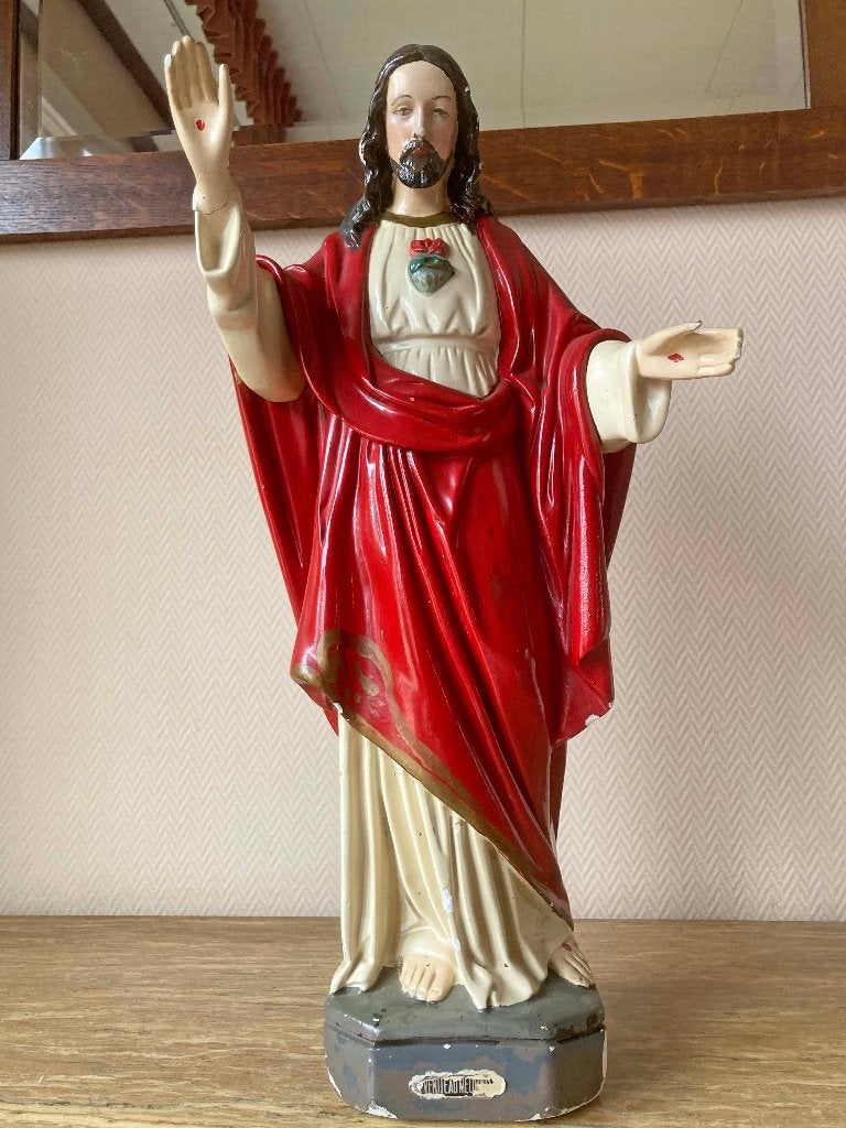 Jezus beeld, Heilig Hart, 54 cm hoog, Ophalen