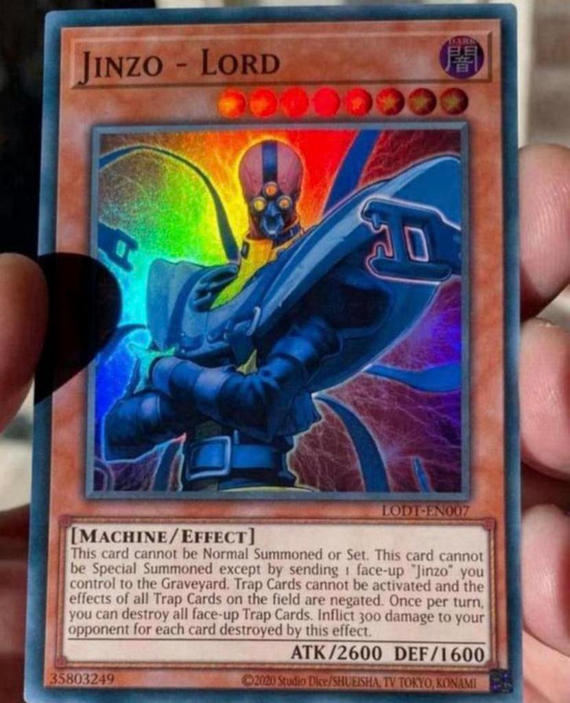 Yu-Gi-Oh! Jinzo - Lord LODT M/NM !, Hobby en Vrije tijd, Verzamelkaartspellen | Yu-gi-Oh!, Ophalen of Verzenden, Zo goed als nieuw