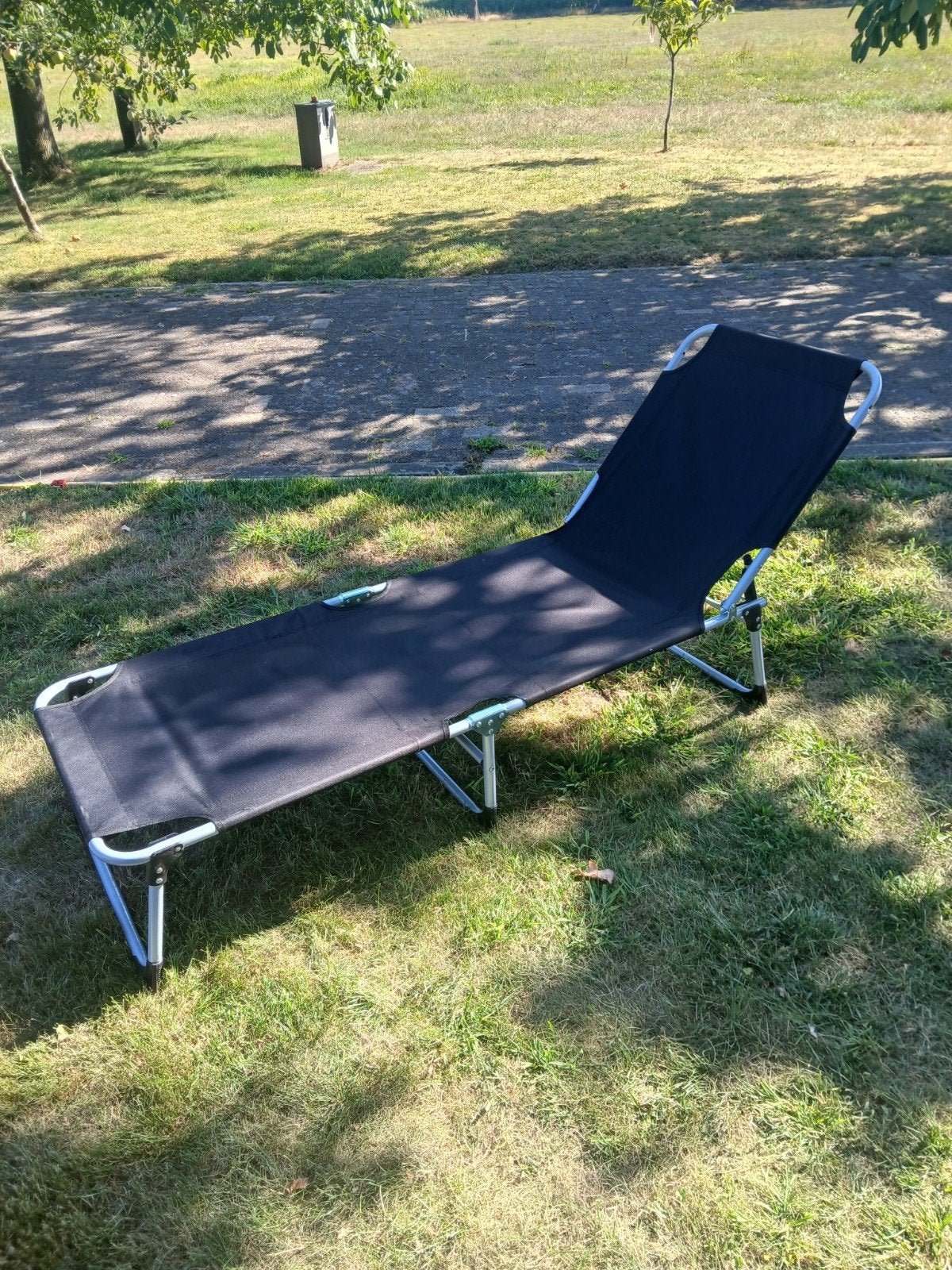 Comfortabel opvouwbaar campingbed/ligstoel, Ophalen, Nieuw, Campingstoel