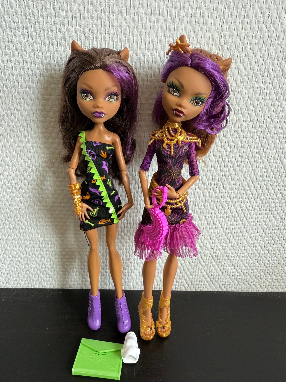 Monster high poppen Clawdeen Wolf, Kinderen en Baby's, Speelgoed | Poppen, Ophalen of Verzenden, Zo goed als nieuw, Overige typen