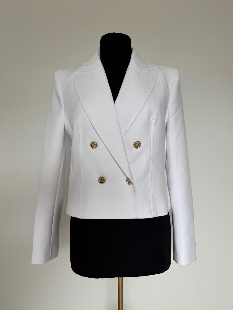 Zara, Nieuwe, witte blazer, mt. L, Maat 38/40 (M), Verzenden, Nieuw, Jasje