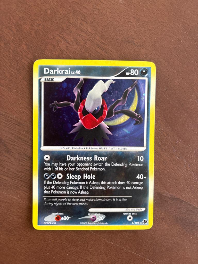 Darkrai Holo LV.40 Pokémon Kaart - DPBP#530, Ophalen of Verzenden, Gebruikt, Losse kaart