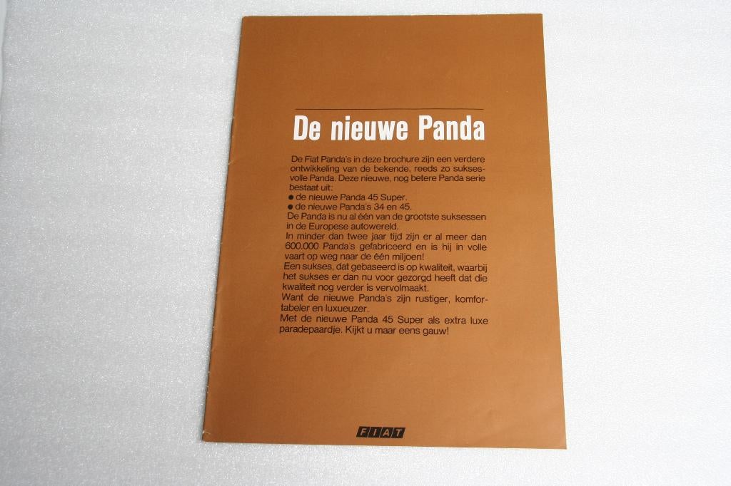 Folder Fiat Panda (04-1983) (53), Ophalen of Verzenden, Nieuw, Overige merken
