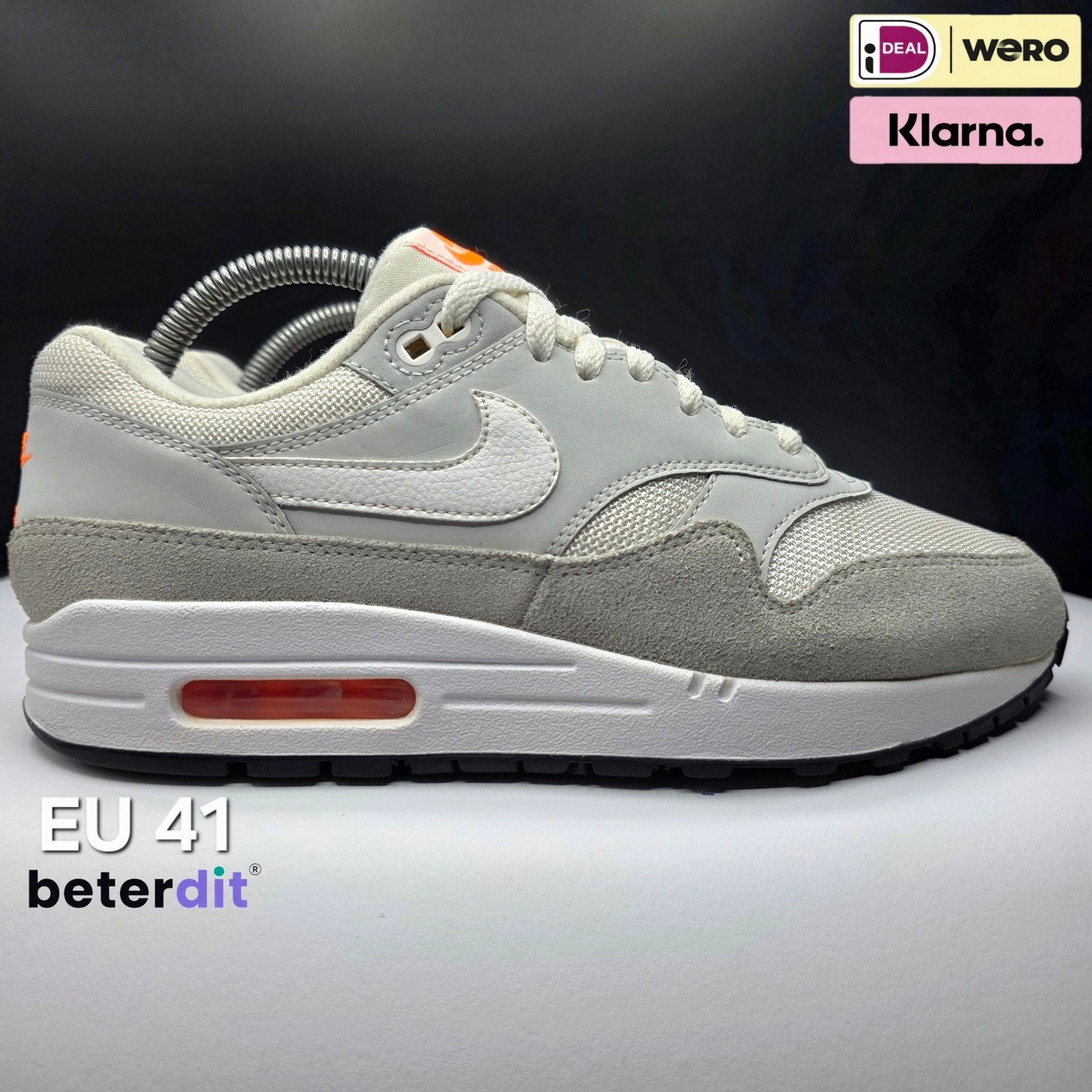 Nike Air Max 1 'Pure Platinum Orange' Maat: 41, Nike air max, Beterdit, Ophalen of Verzenden, Heerenveen