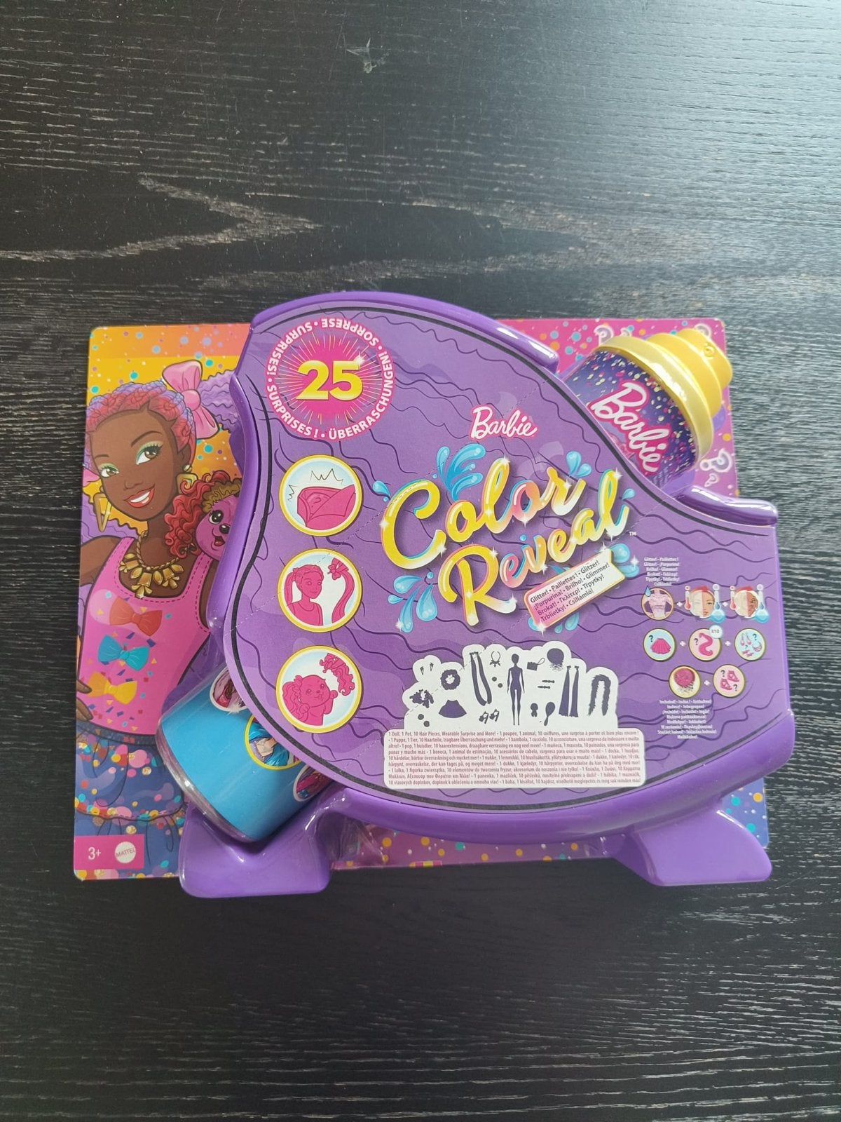 NIEUW Barbie Color Reveal met 25 Verrassingen (paars), Ophalen of Verzenden, Nieuw, Barbie