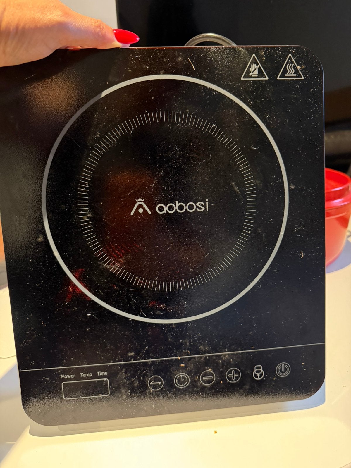 Single induction cooker, Ophalen, Zo goed als nieuw