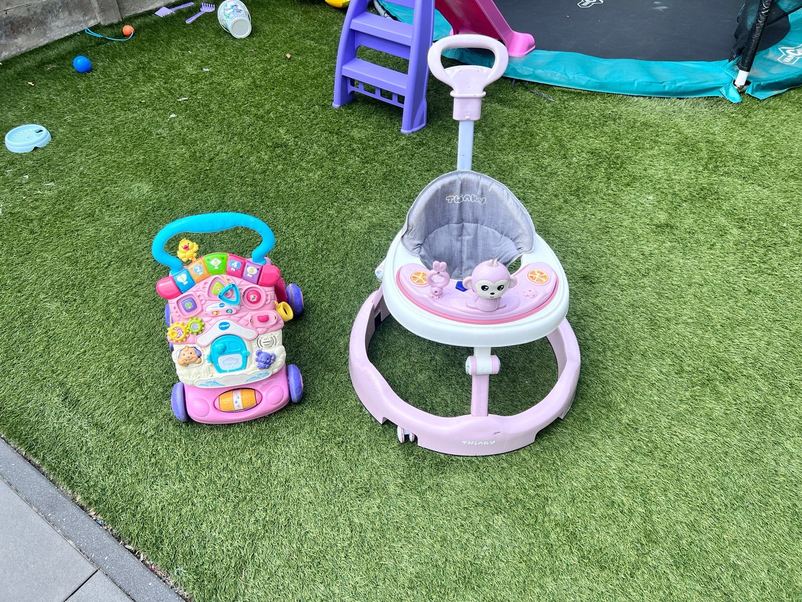 VTech Baby Walker & Twinky Loopstoel Roze, Verzenden, Gebruikt, Overige typen, Met licht