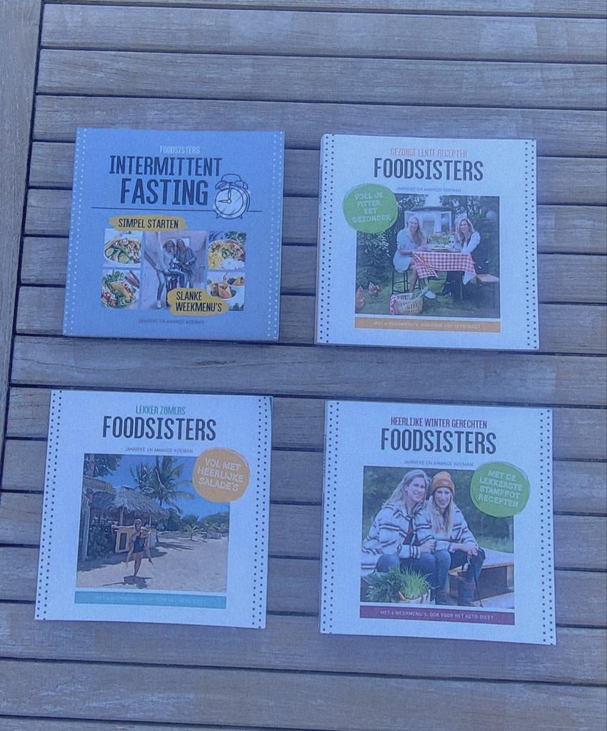 FoodSisters Kookboeken Set: Gezond, Zomer, Winter & Vasten, Hoofdgerechten, Gezond koken, Janneke en Amandie Koeman, Nederland en België