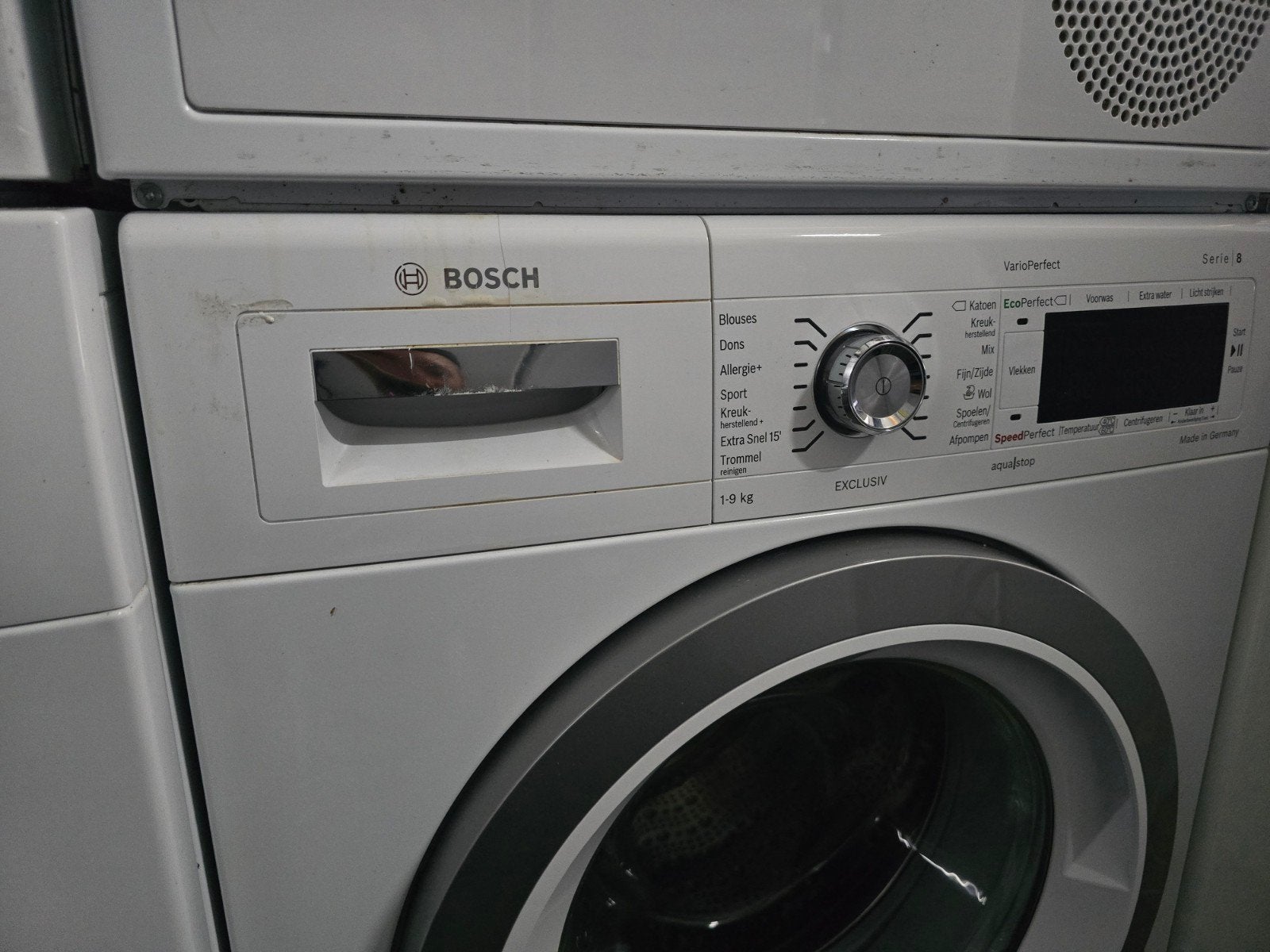 Bosch Serie8 VarioPerfect wasmachine! 9KG! Bezorgen kan!🚚✅️, Witgoed en Apparatuur, Bosch, 8 tot 10 kg, Ophalen of Verzenden