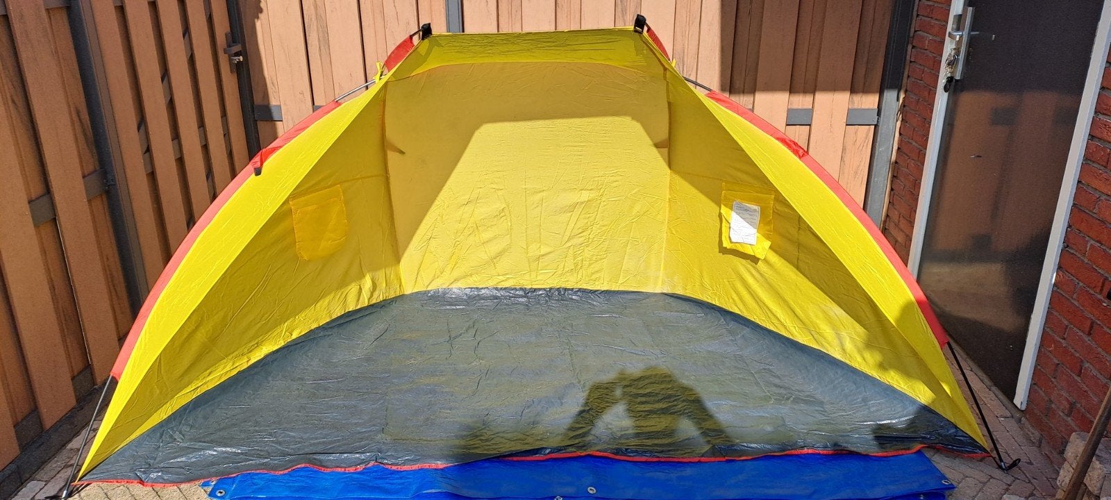 Strandtent / Pop-up tent - Geel, Ophalen of Verzenden
