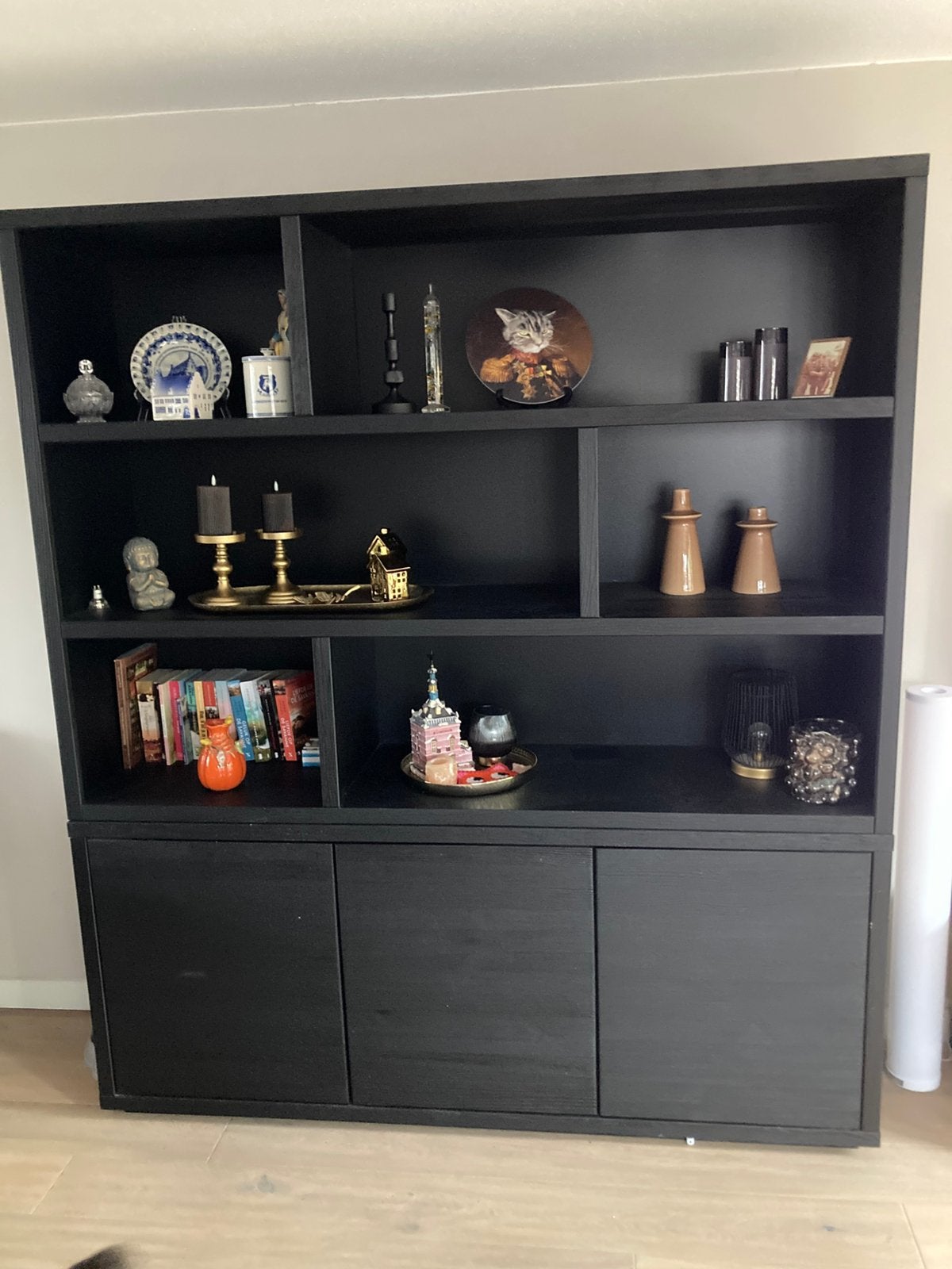 Te koop zwarte kast, Ophalen, Zo goed als nieuw, 25 tot 50 cm