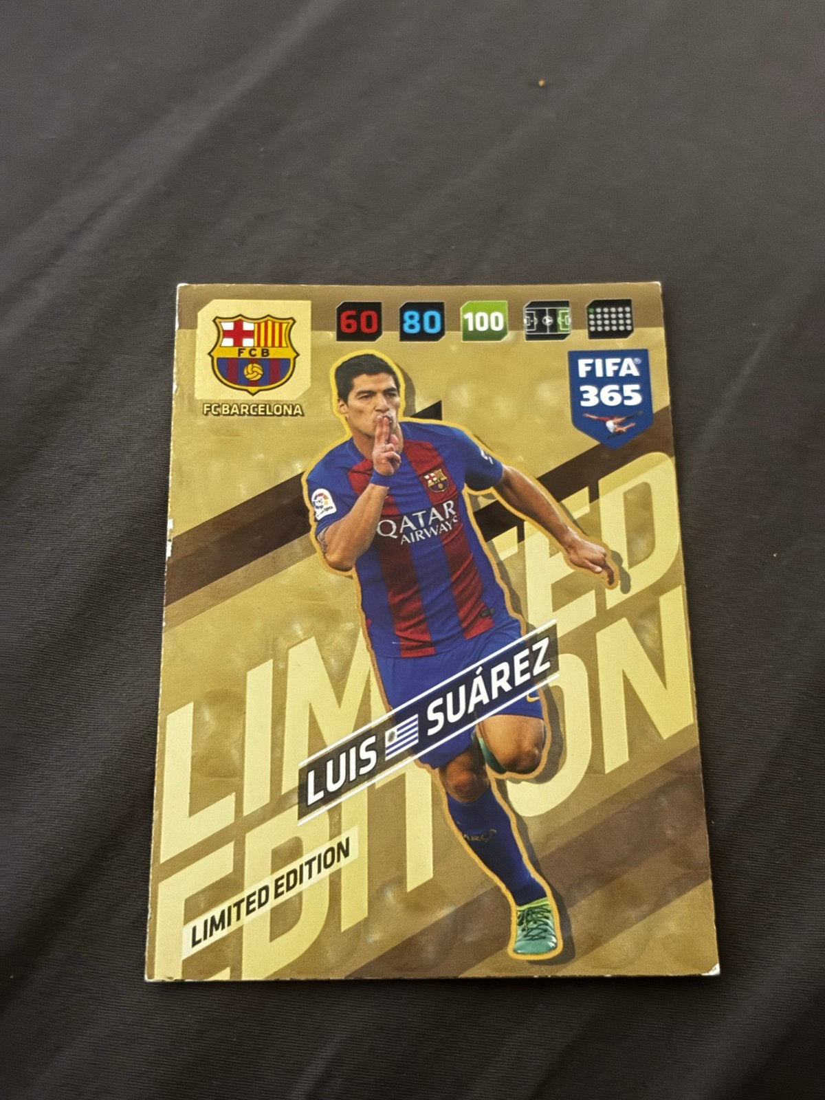 FIFA 365 Limited Edition Luis Suárez Spelerskaart, Ophalen of Verzenden, Zo goed als nieuw, Buitenlandse clubs, Spelerskaart