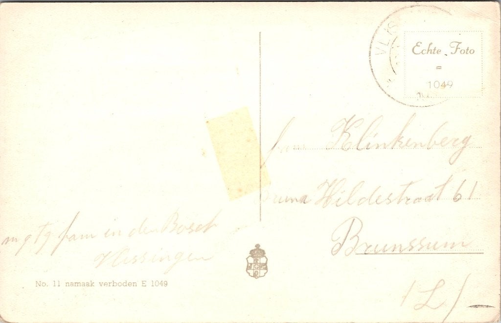 Vlissingen - 12 oude ansichtkaarten II, Verzamelen, Ansichtkaarten | Nederland, Verzenden, 1940 tot 1960, Gelopen, Zeeland