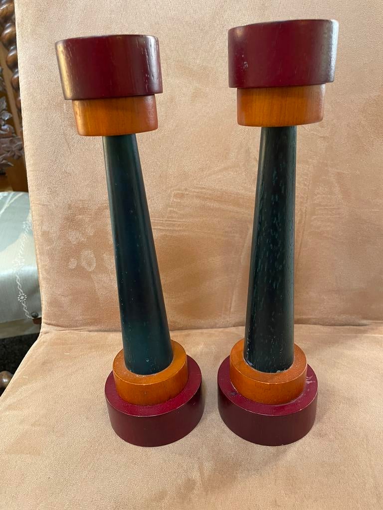 Vintage ikea houten kaarsen trandaards, Ophalen of Verzenden, Zo goed als nieuw, Hout, Minder dan 25 cm