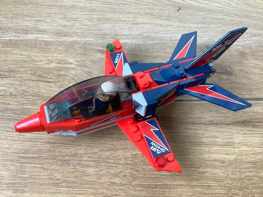 Lego City 60177 Vliegshow Jet, Lego, Ophalen of Verzenden, Complete set, Inclusief instructies
