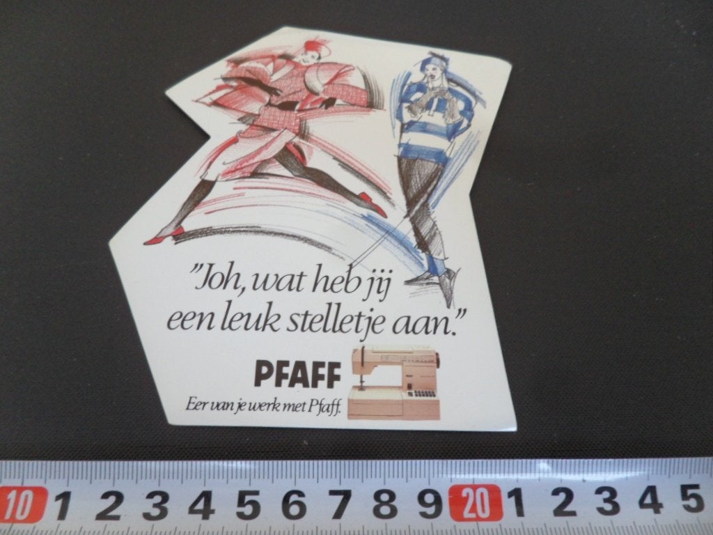 sticker PFAFF Eer van je werk Naaimachine, Ophalen, Zo goed als nieuw