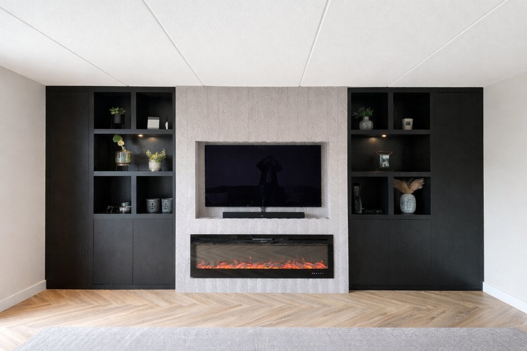 Tv meubels | cinema wall | tv wand | televisie wand nieuw, Ophalen, 200 cm of meer, Nieuw, 200 cm of meer
