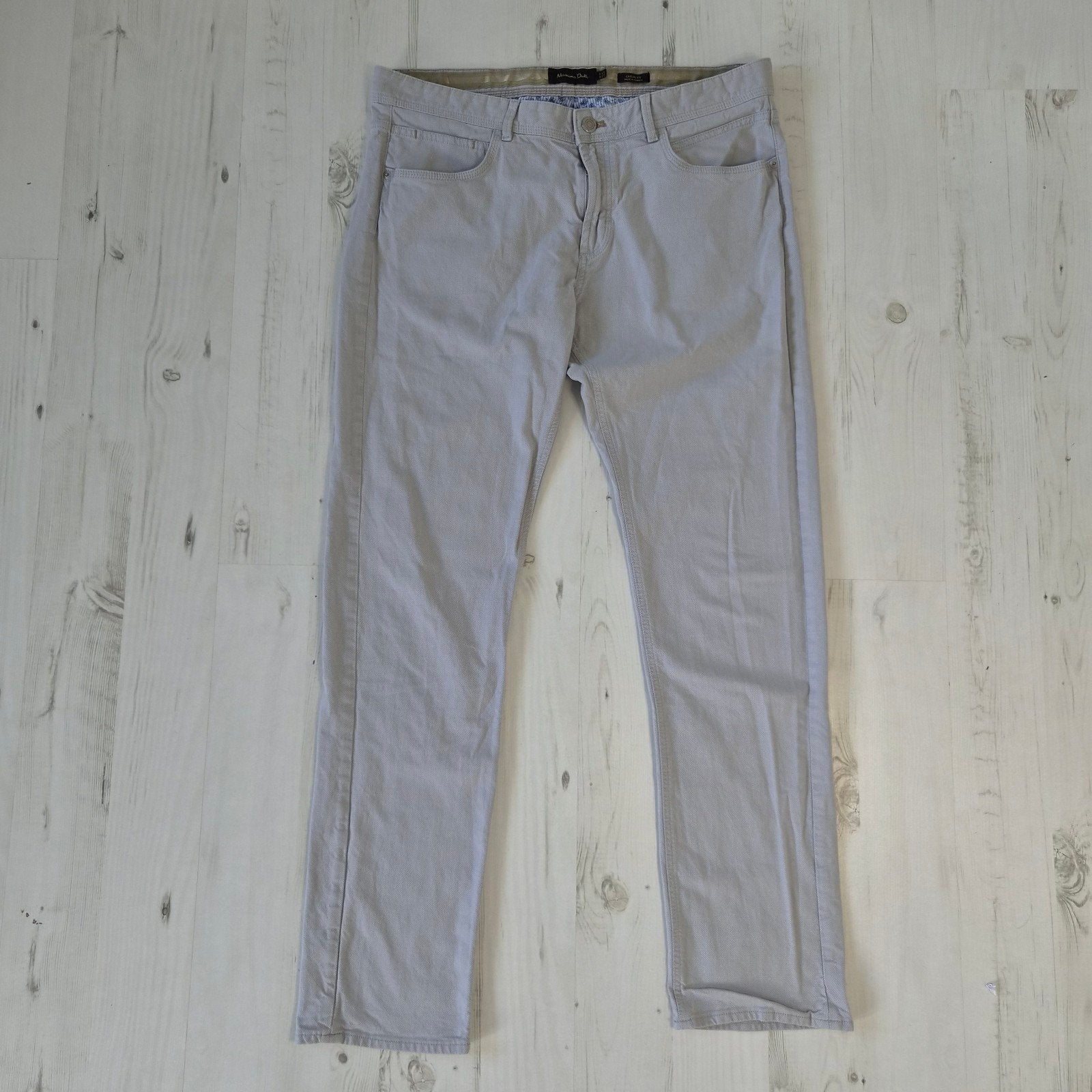 Massimo Dutti chino broek 44 grijs casual fit, Ophalen of Verzenden, Zo goed als nieuw, Grijs, Massimo Dutti