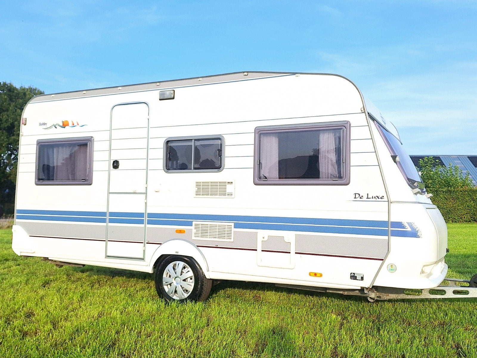 Hobby 450, Caravans en Kamperen, Rondzit, Hobby, Dwarsbed, Particulier