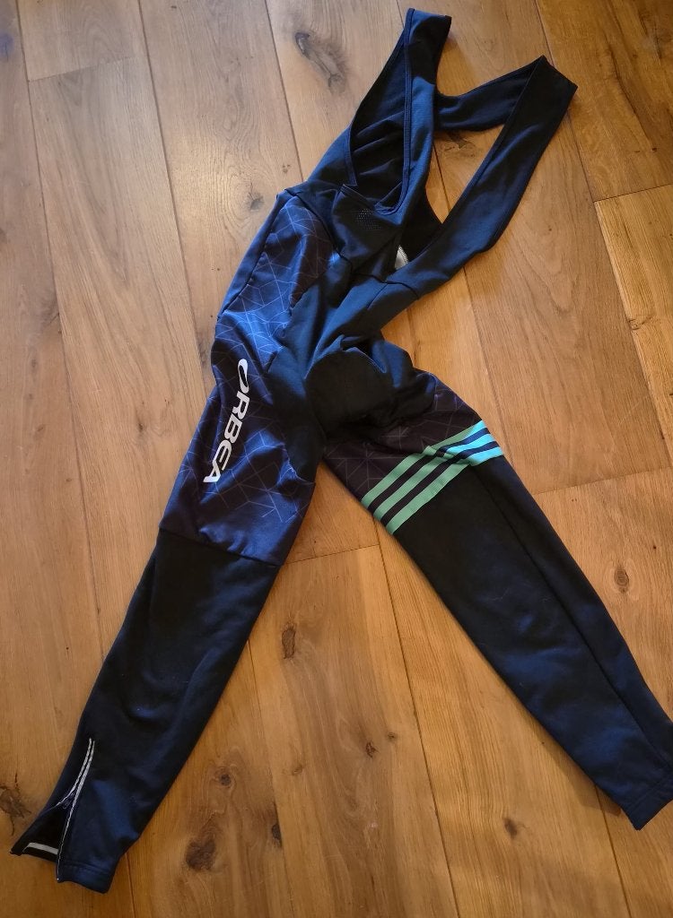Orbea fietsbroek met bretels - Maat L, Gebruikt, Orbea, L, Bovenkleding