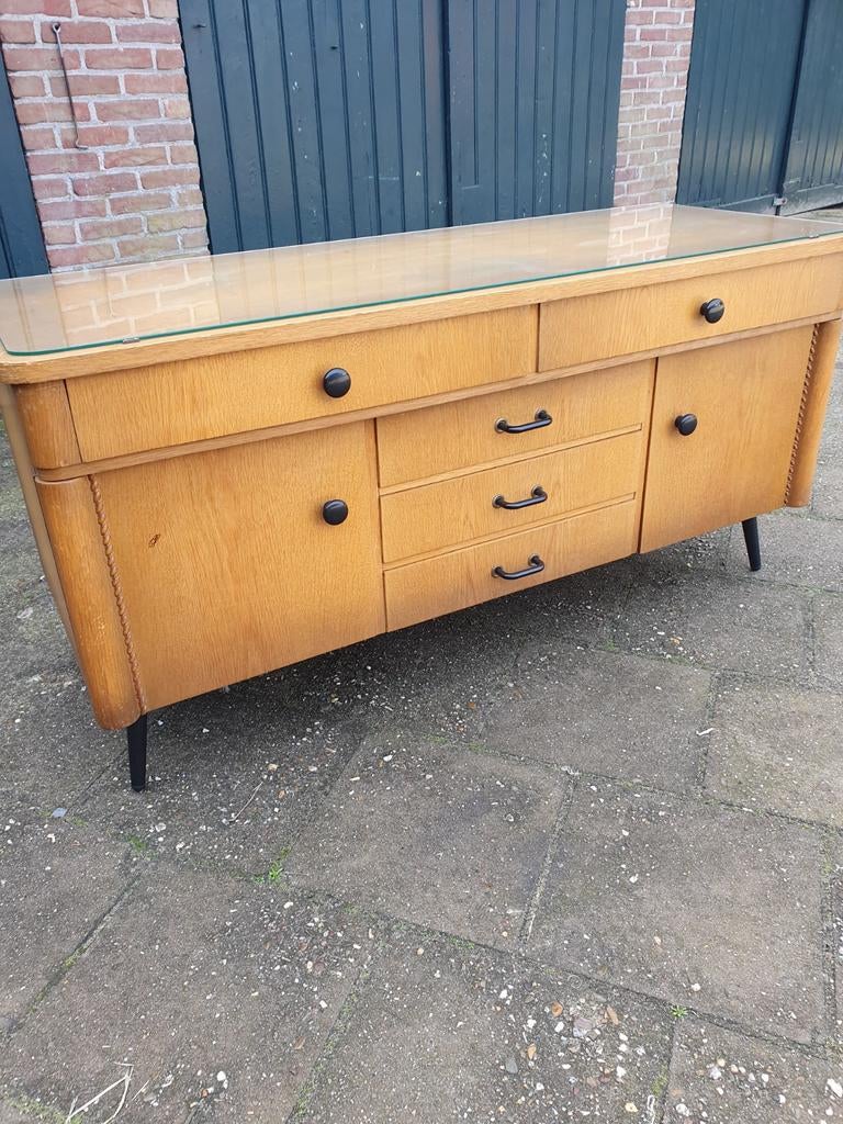 HELAAS VERKOCHT  Vintage TV kast., Huis en Inrichting, Kasten | Televisiemeubels, Ophalen, Gebruikt, 100 tot 150 cm, Sixties