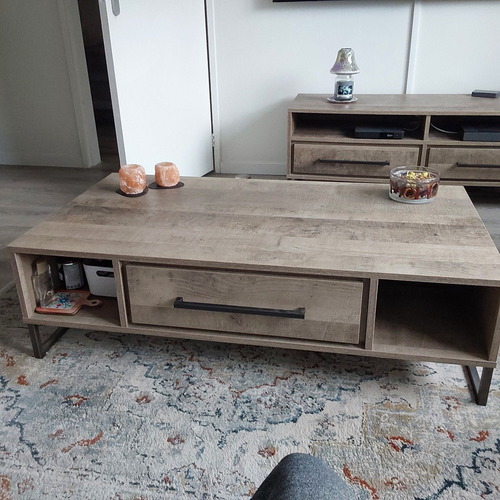 Salon tafel 125Lx67dx37h cm, Ophalen, Zo goed als nieuw