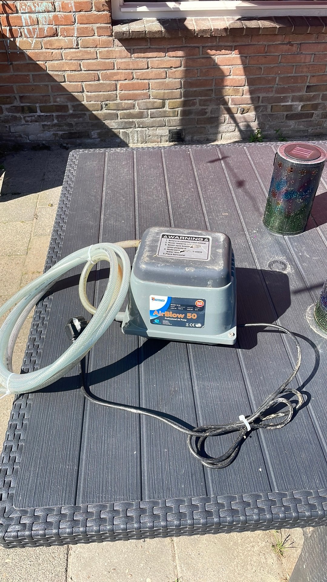 Airblow 50, Tuin en Terras, Vijver-toebehoren, Ophalen of Verzenden, Zo goed als nieuw, Vijverpomp