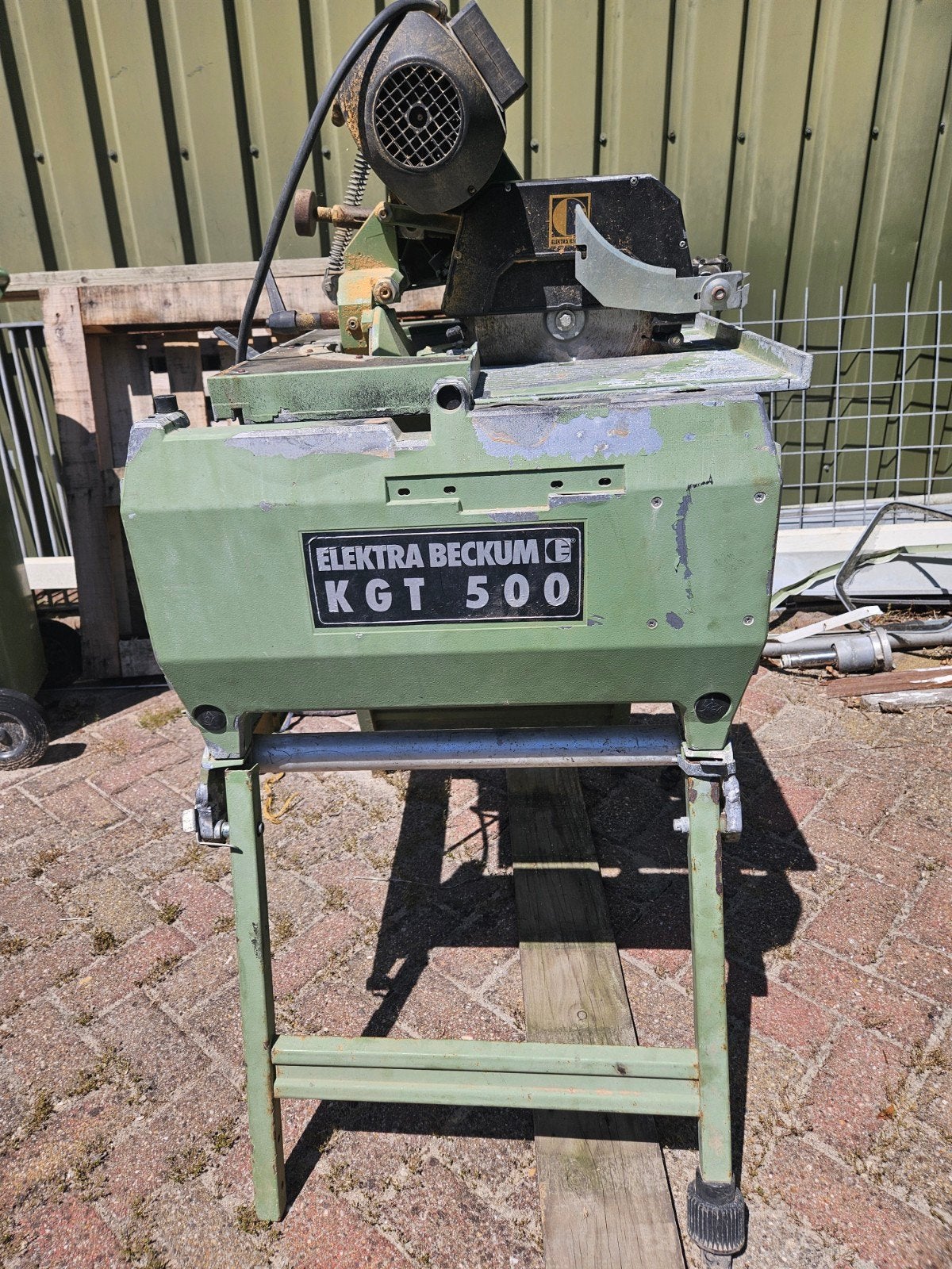 Universele professionele afkort-/zaagmachine, Doe-het-zelf en Verbouw, Gereedschap | Zaagmachines, Ophalen, Elektra Beckum, Gebruikt