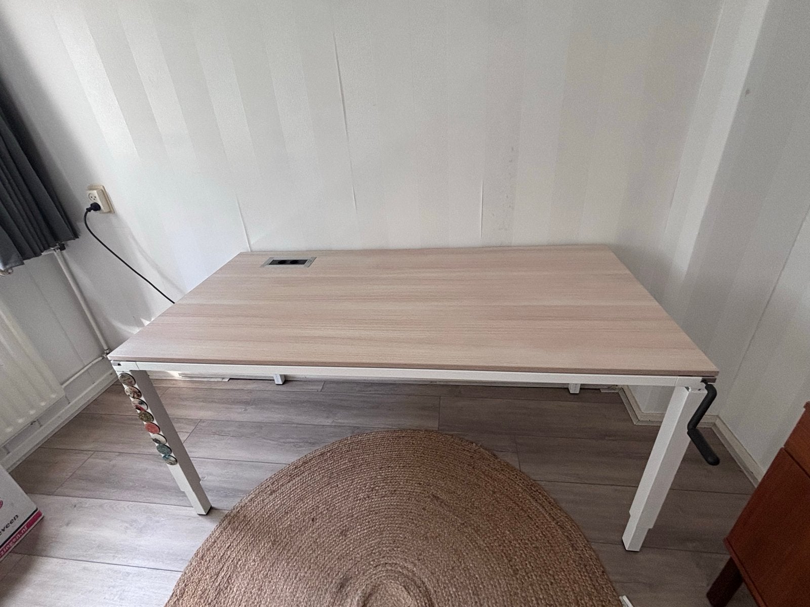 Ahrend Zit-sta bureau - 160x80 cm - In hoogte verstelbaar, Huis en Inrichting, Ophalen, Zit-sta bureau, Gebruikt, Hout