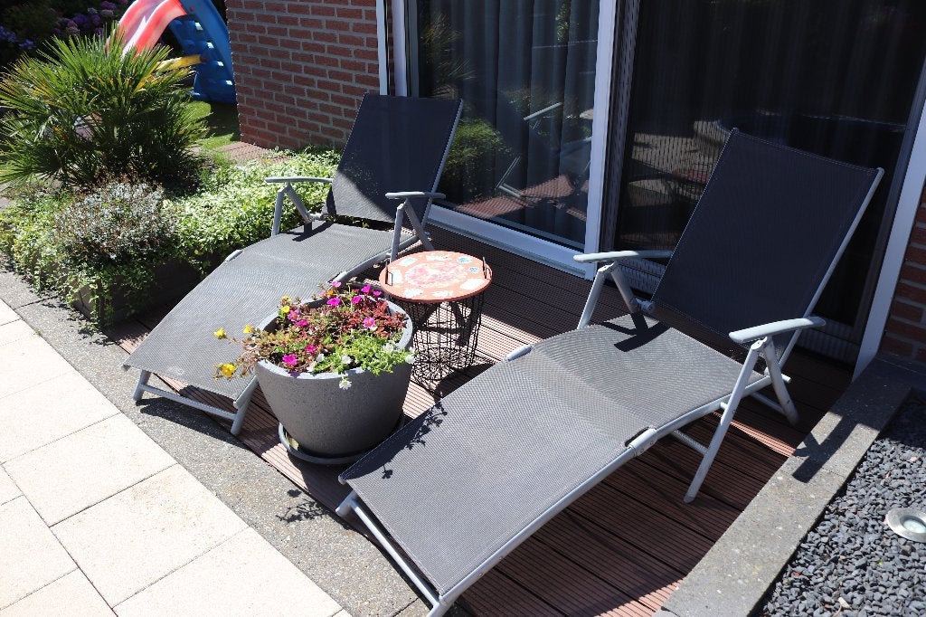 Lig stoelen, Ophalen, Gebruikt, Aluminium, Verstelbaar