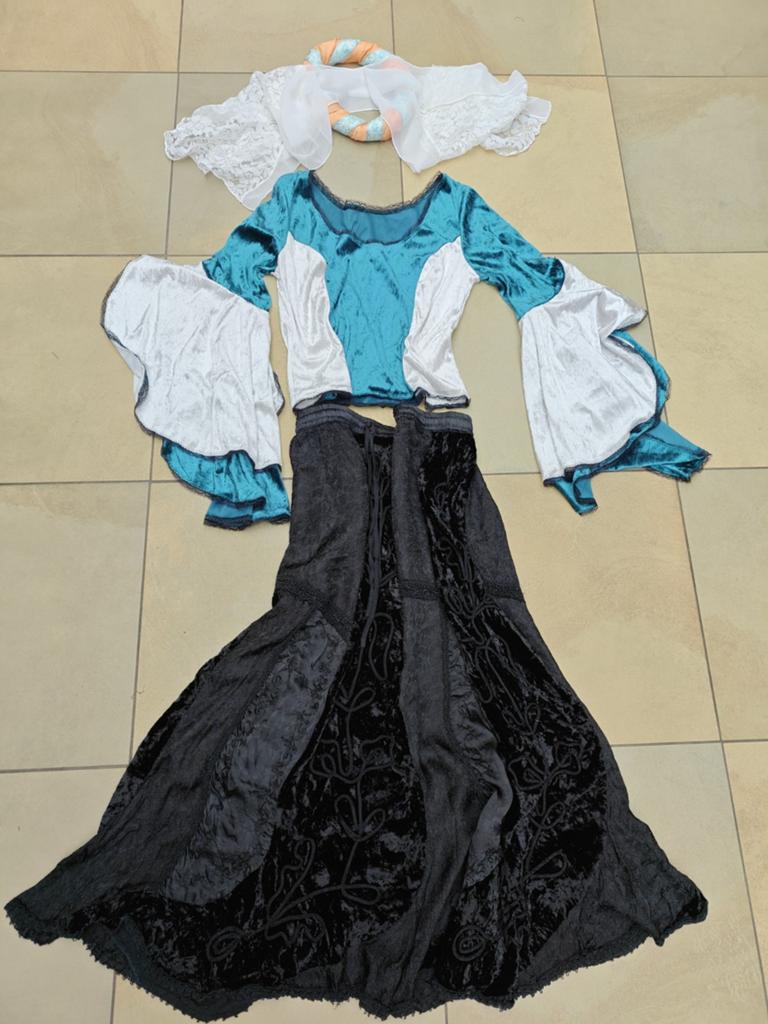 Historische kleding dames spektakel themafeest, Ophalen of Verzenden, Zo goed als nieuw, Carnaval