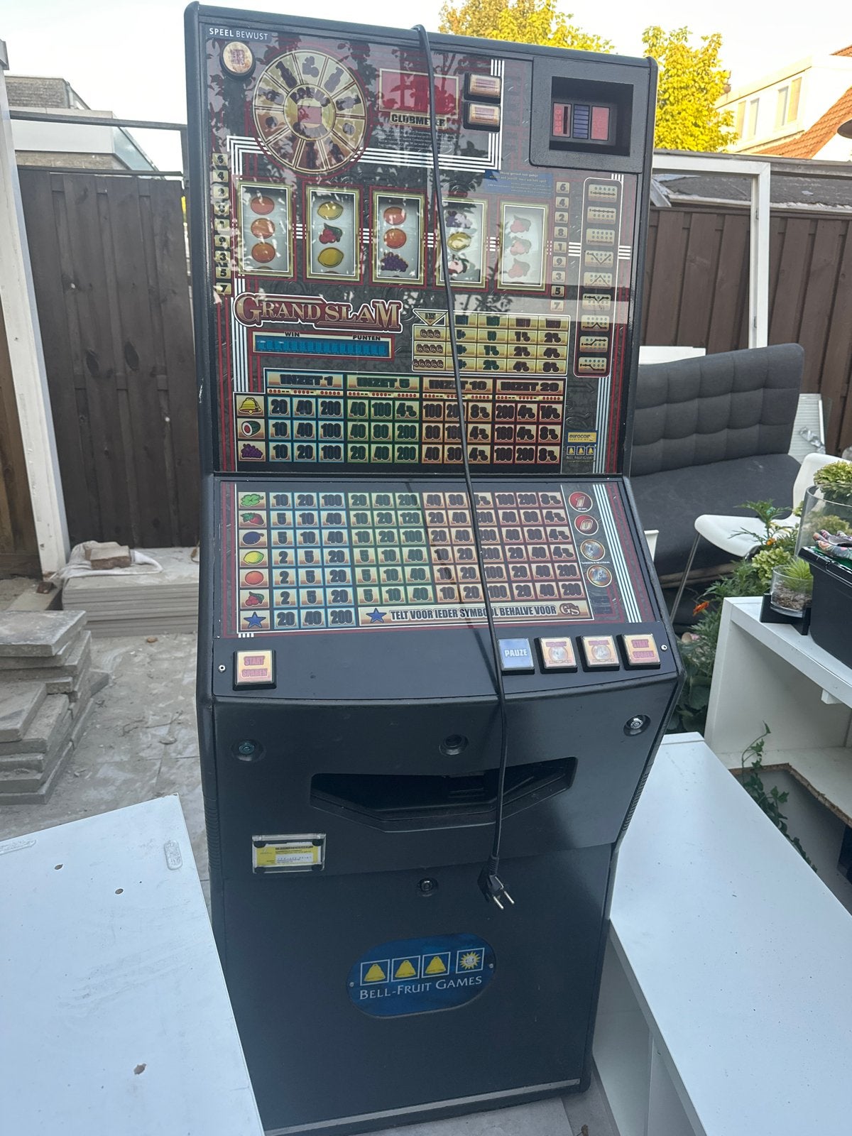 Grand Slam fruitautomaat - Bell Fruit Games, Euro, Ophalen of Verzenden, Gebruikt