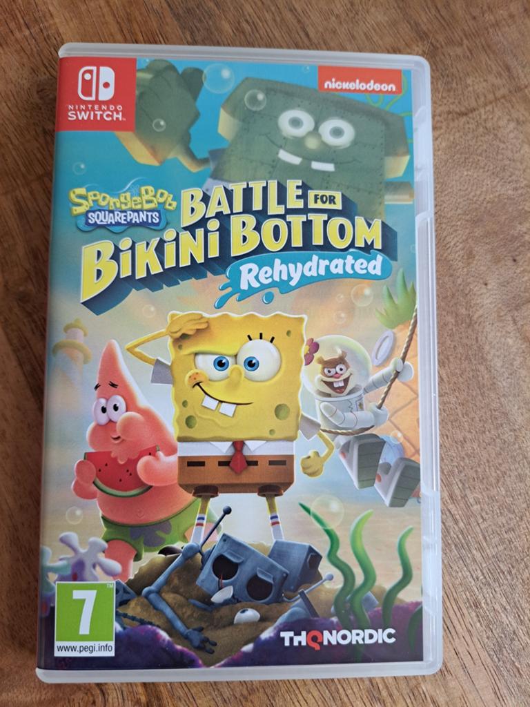 SpongeBob SquarePants: Battle for Bikini Bottom Rehydrated, Avontuur en Actie, 1 speler, Ophalen of Verzenden, Zo goed als nieuw