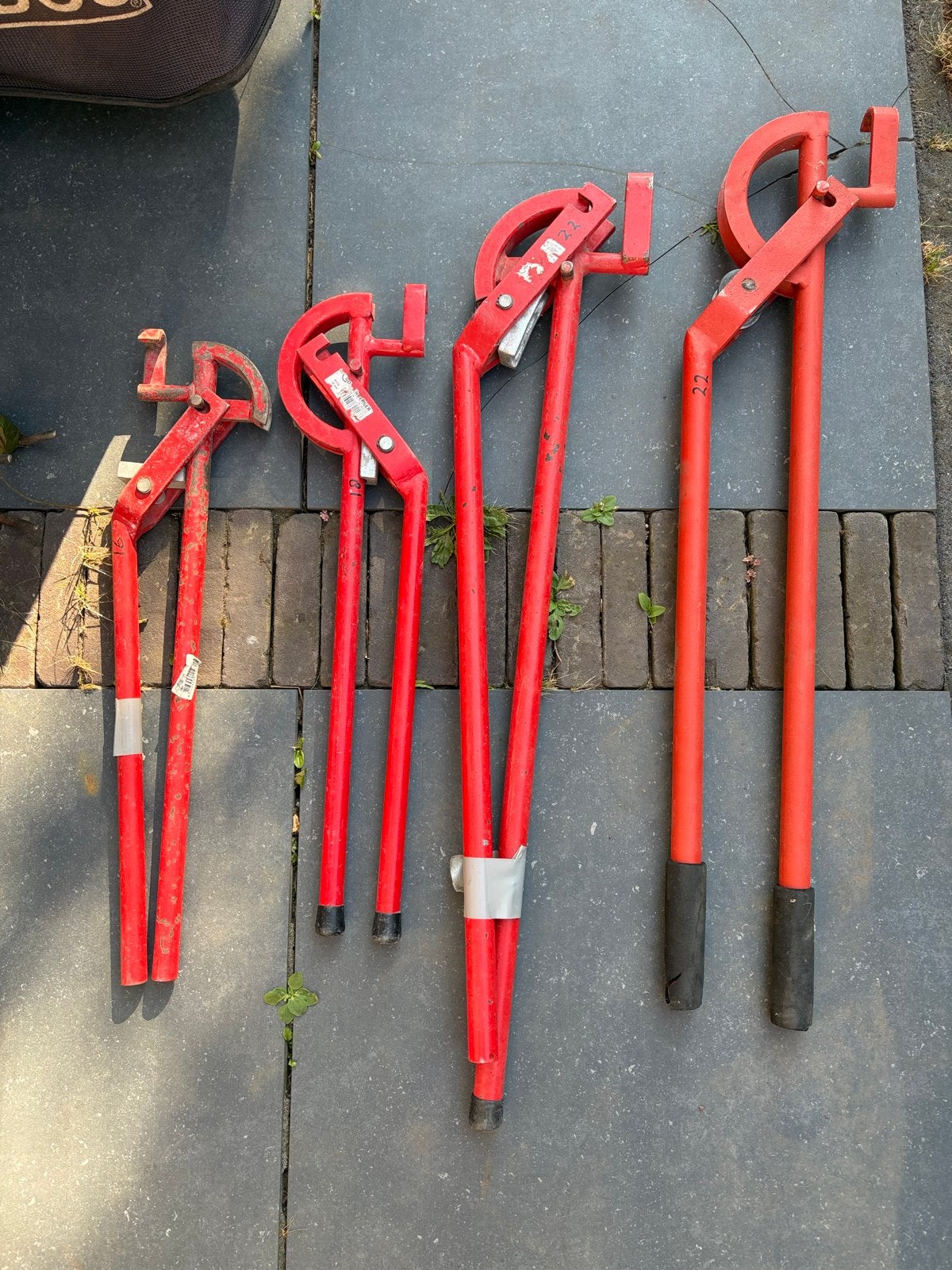 Set van 4 pijpenbuigers (22, 20, 18, 16 mm), Ophalen, Gebruikt, Overige typen, Overige merken