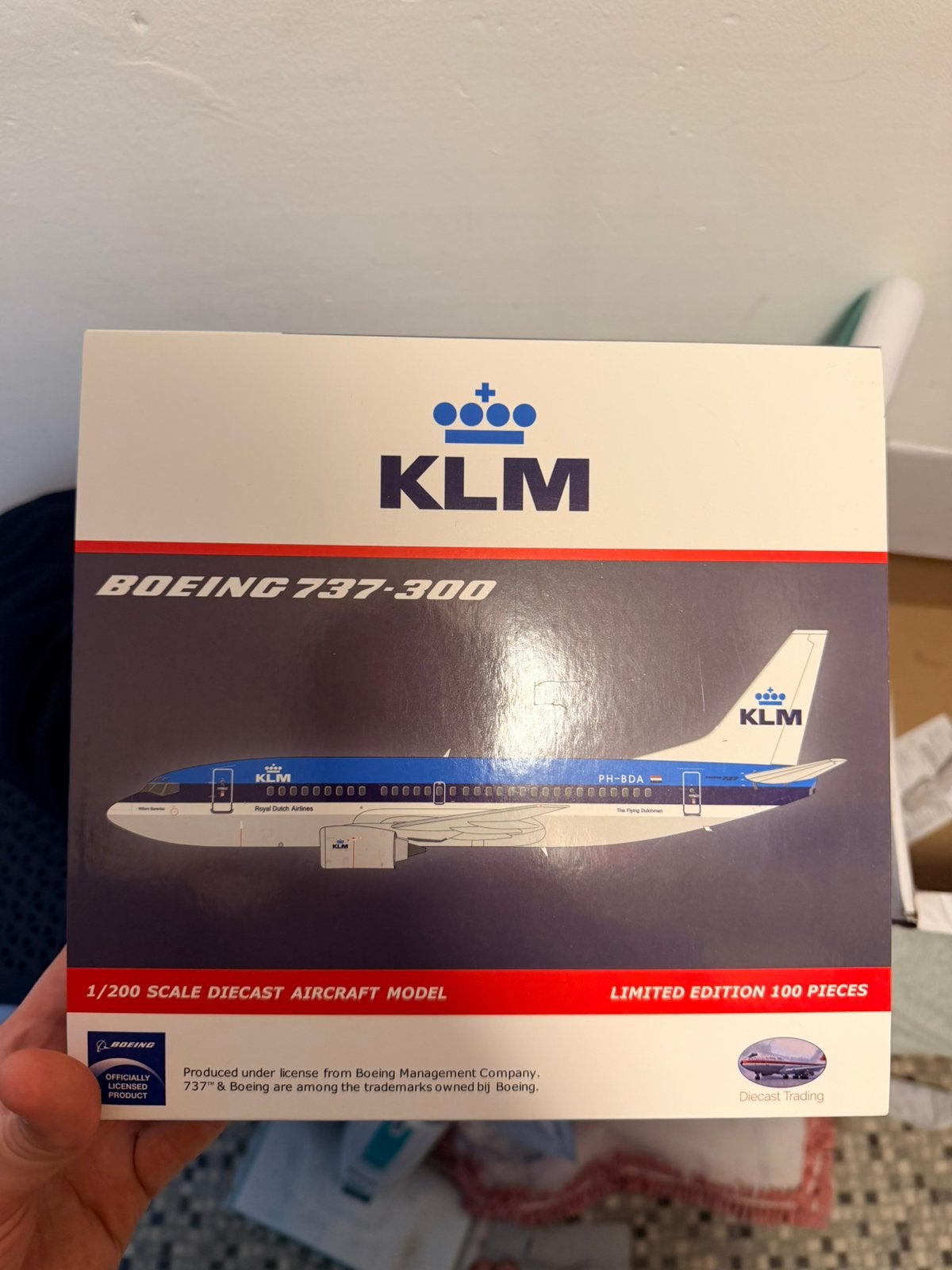 KLM Boeing 737-300 PH-BDA JC Wings Limited Edition 1:200, Ophalen of Verzenden, Zo goed als nieuw, Schaalmodel