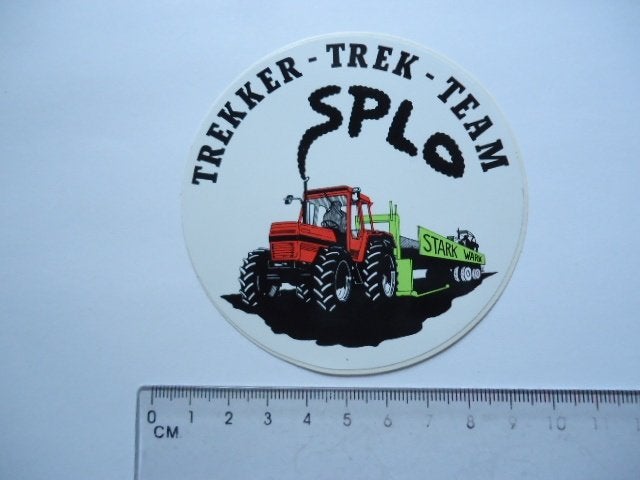 sticker oud Traktor trekker trek team pulling splo stark, Verzenden, Zo goed als nieuw, Bedrijf of Vereniging