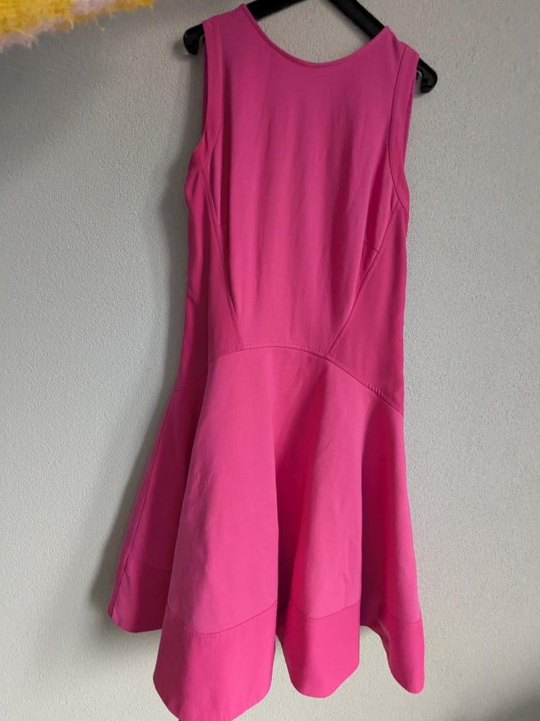 Fuchsia roze zomerjurk Ted Baker, Maat 38/40 (M), Ophalen of Verzenden, Zo goed als nieuw, Roze