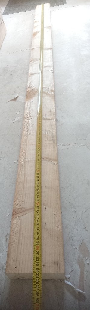 Geschaafd houten balken, Ophalen, 25 tot 50 mm, Zo goed als nieuw, 200 tot 250 cm