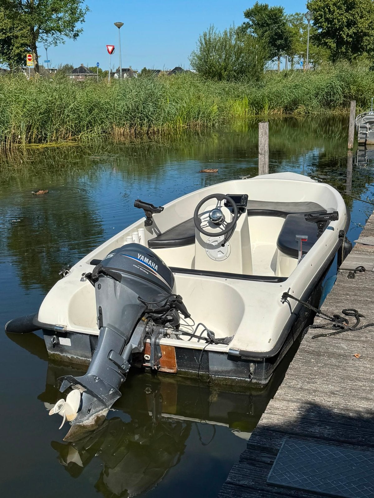 Topcraft 420 Comfort met Yamaha motor, visfinder en kussens, Ophalen, 10 tot 30 pk, Gebruikt, Topcraft