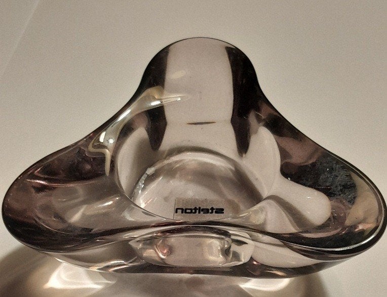Glazen waxinelichthouder. Stelton, Huis en Inrichting, Woonaccessoires | Kandelaars en Kaarsen, Ophalen of Verzenden, Gebruikt