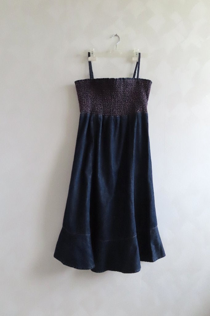 Spijkerjurk donkerblauw Mexx maat 42 (4941), Kleding | Dames, Jurken, Mexx, Blauw, Maat 42/44 (L), Ophalen of Verzenden