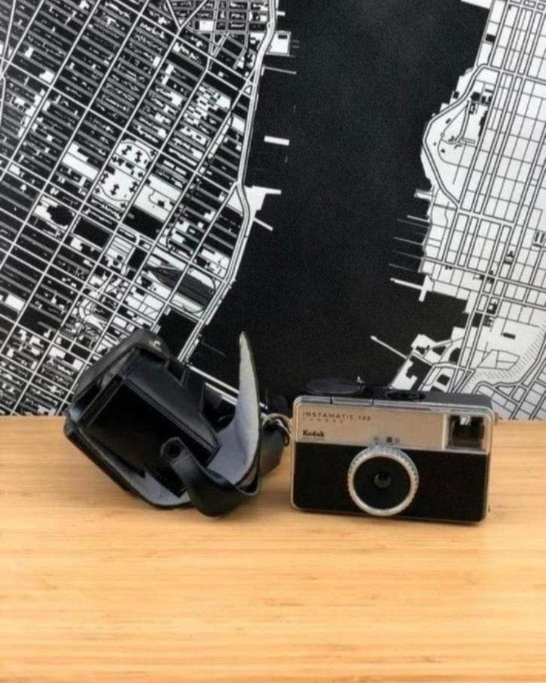Vintage Retro Kodak Instamatic 133 Camera met case 60s, Ophalen of Verzenden, Gebruikt, Compact, Kodak
