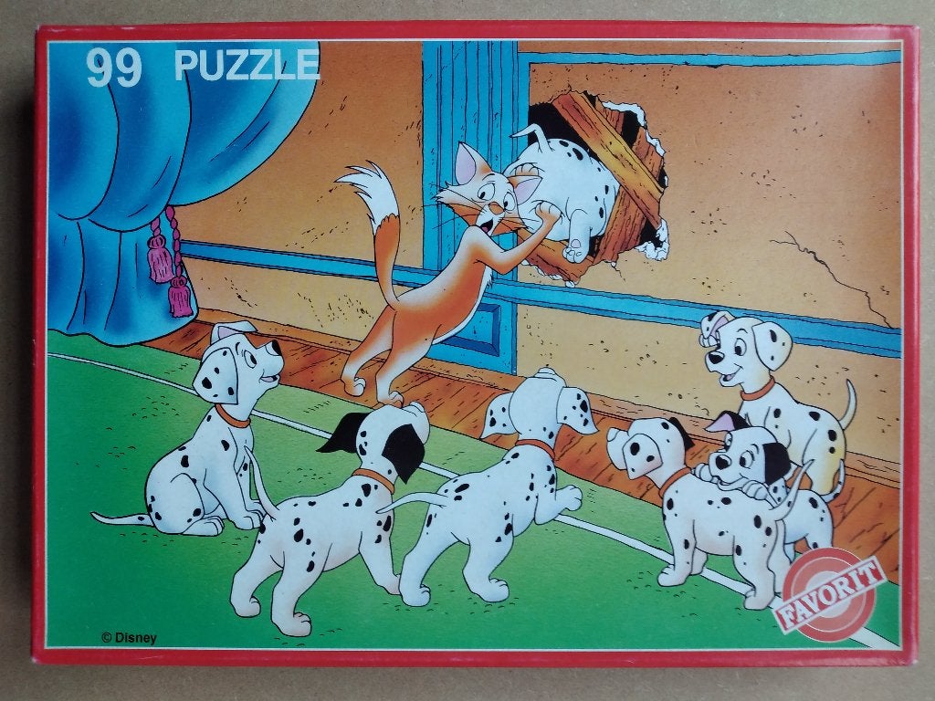 Puzzel - 101 Dalmatiërs, Ophalen of Verzenden, Minder dan 500 stukjes, Gebruikt, Legpuzzel