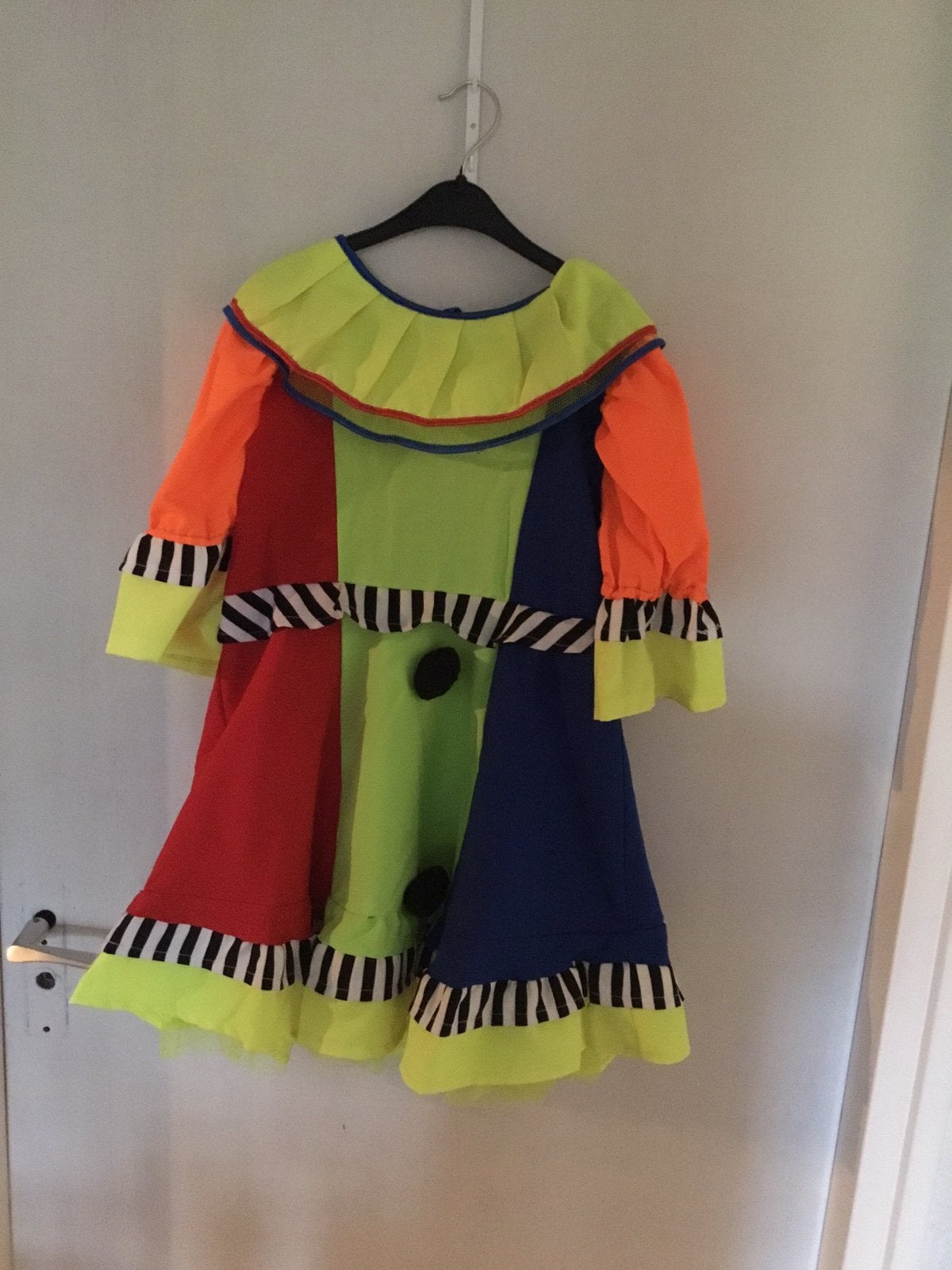 Carnavalskostuum clown, Kleding | Dames, Verzenden, Zo goed als nieuw, Maat 34 (XS) of kleiner, Carnaval
