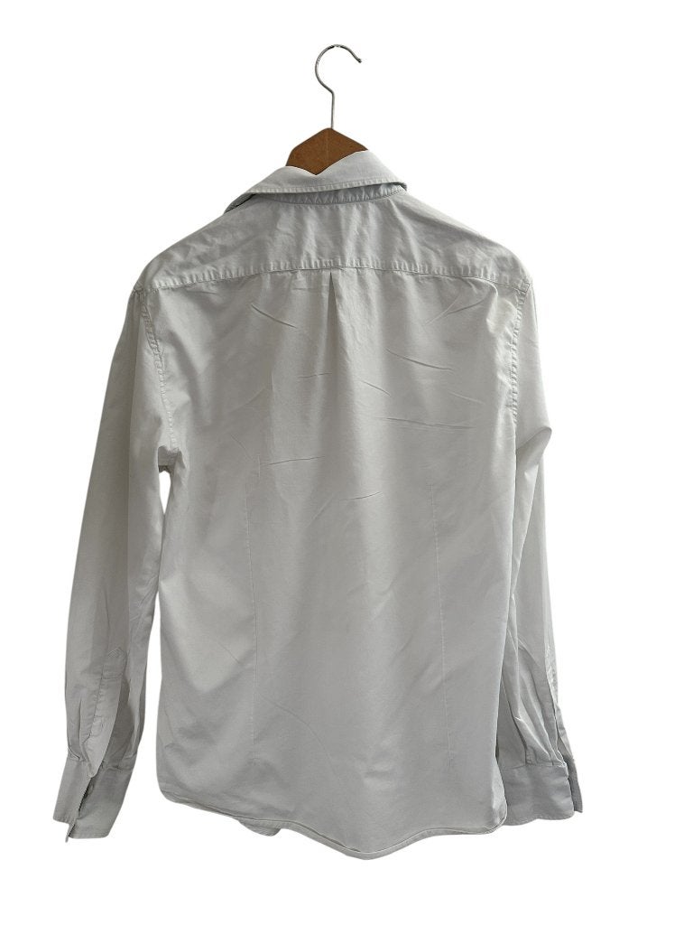 Brunello Cucinelli overhemd M, Wit, Nieuw, Halswijdte 39/40 (M), Ophalen of Verzenden