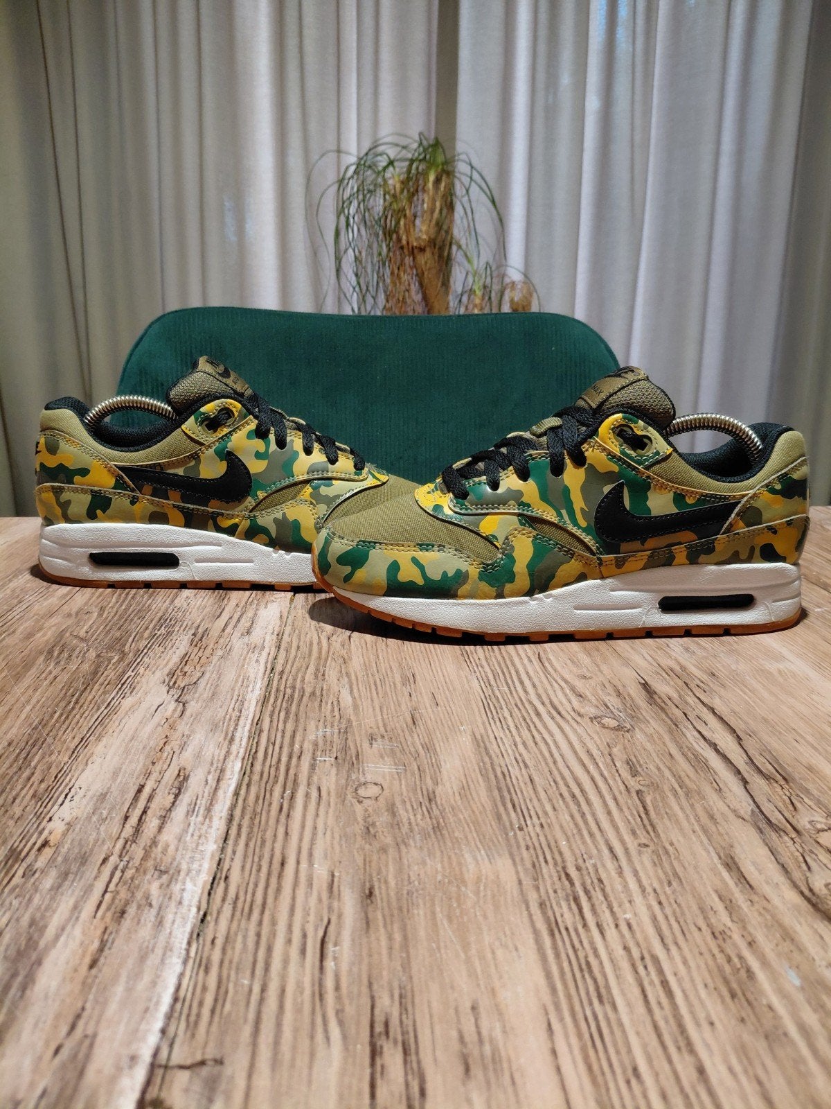 Nike Air Max 1 'Camo Print' Size 38,5, Nike, Ophalen of Verzenden, Sneakers of Gympen, Gedragen