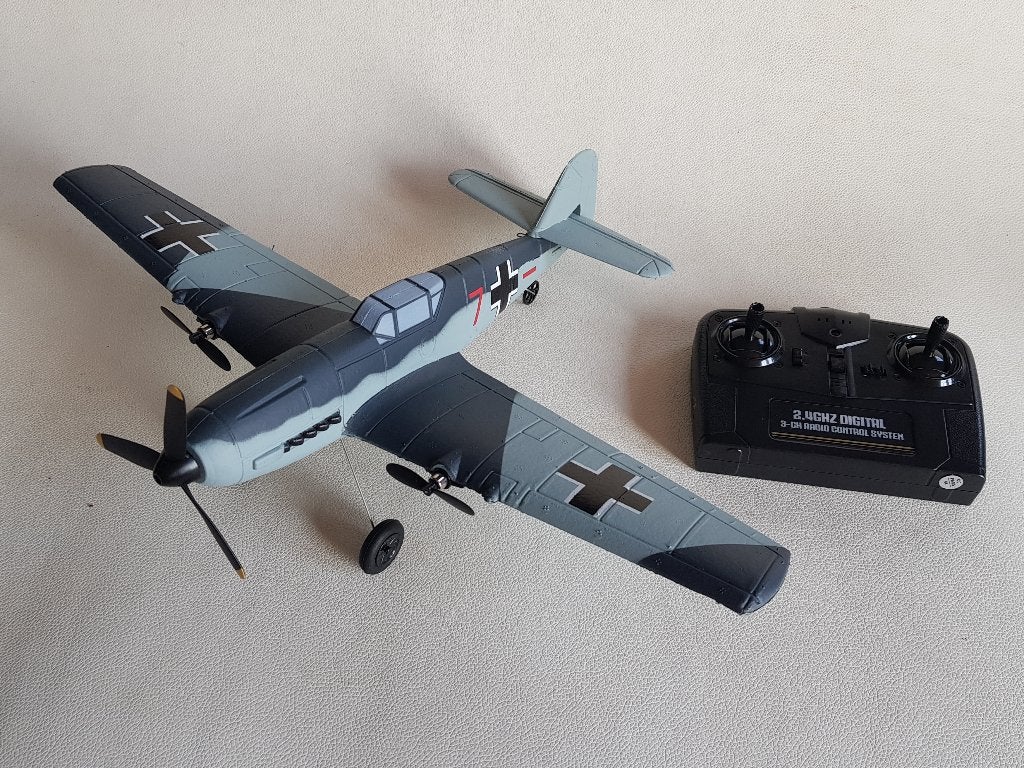 Volantex RC Vliegtuig Messerschmitt bf109 WW2, Ophalen of Verzenden, Nieuw, Elektro, RTF (Ready to Fly)