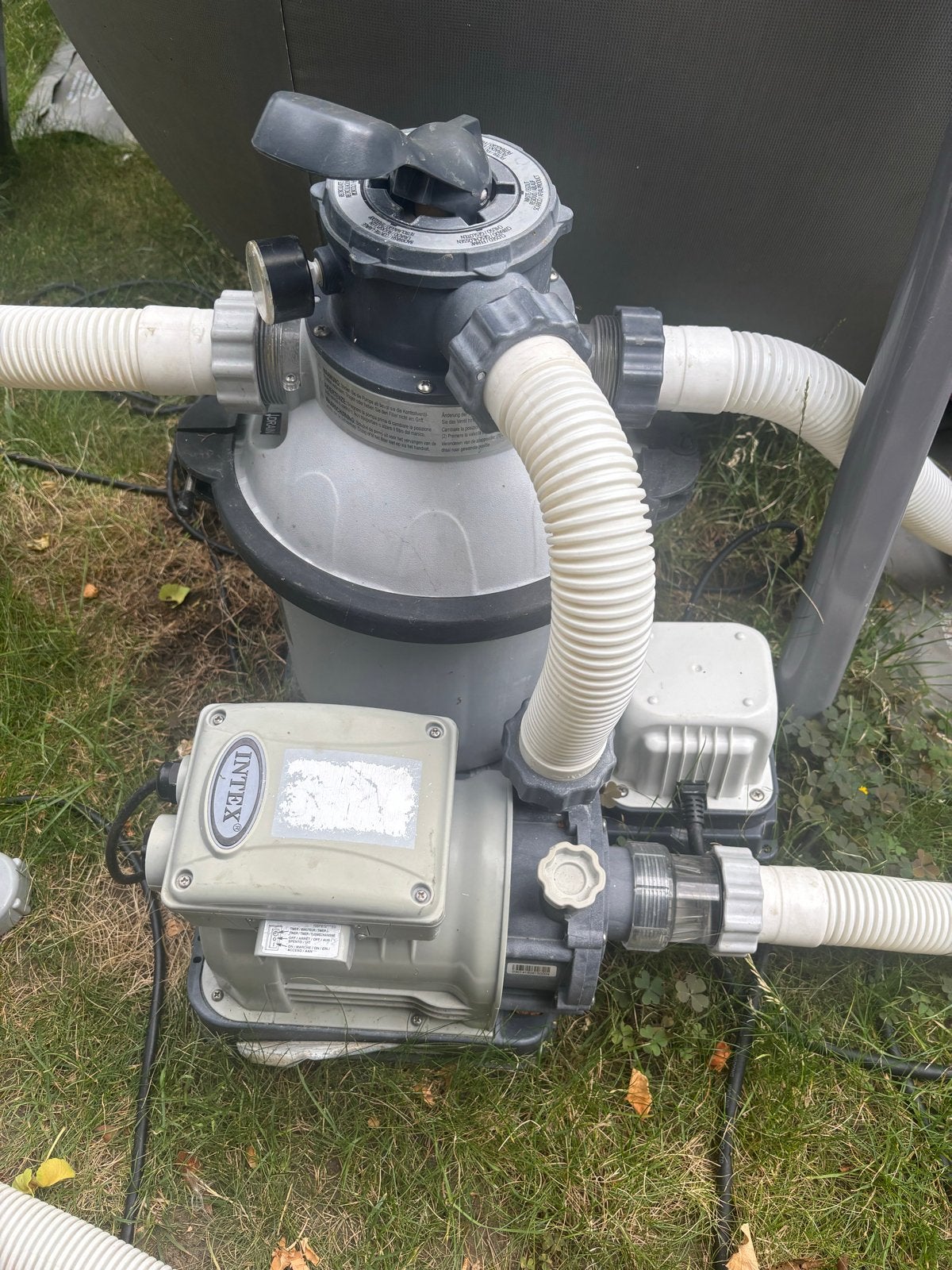 Intex zandfilterpomp en zoutwater systeem, Tuin en Terras, Zwembad-toebehoren, Ophalen, Gebruikt, Zwembadpomp