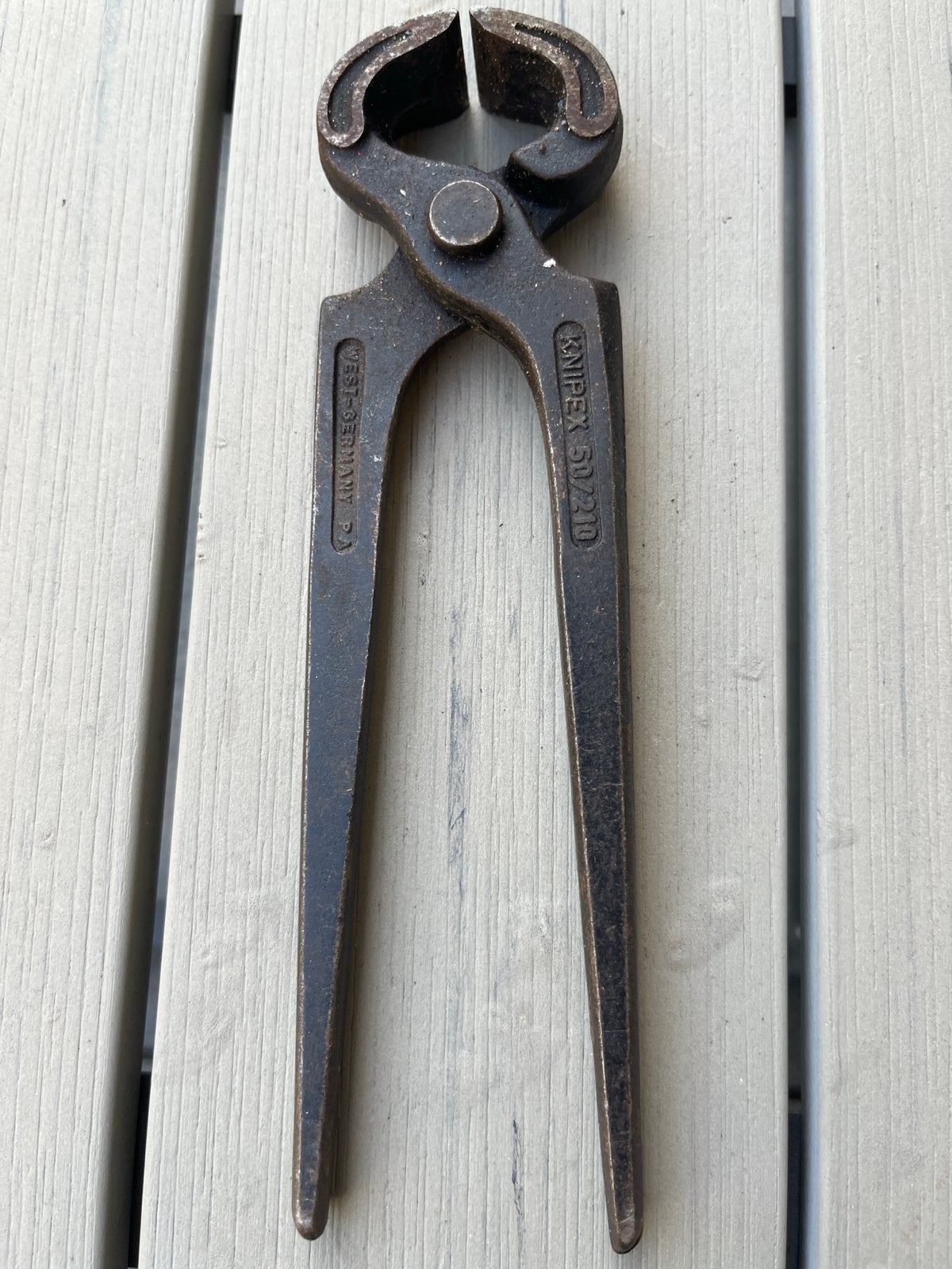 Vintage Knipex 50/210 Nijptang - West-Germany, Ophalen of Verzenden, Gebruikt, Tang, Knipex