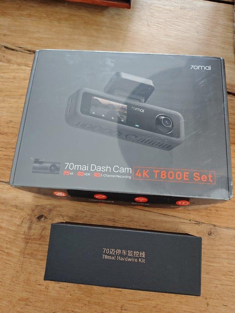 70mai T800E Dash cam Set 4K HDR Dashcam Voor + Achter, Auto diversen, 70mai, Nieuw, Ophalen of Verzenden, 70mai